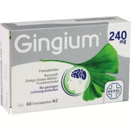 GINGIUM 240 mg comprimidos revestidos por película, 60 unidades