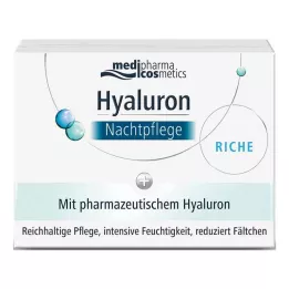 HYALURON NACHTPFLEGE creme de leite em boião, 50 ml