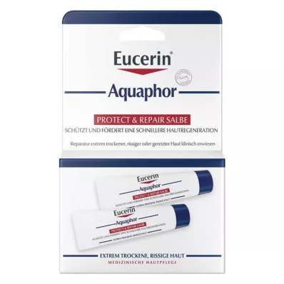 EUCERIN Aquaphor Protect & Pomada Reparadora, 2X10 ml EUCERIN Aquaphor Protect & Pomada Reparadora, 2X10 ml