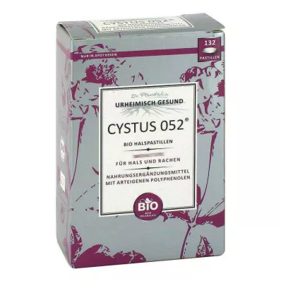 CYSTUS 052 pastilhas orgânicas para garganta, 132 unidades