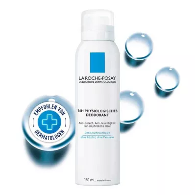 La Roche Posay desodorante pele sensível spray 48h, 150 ml