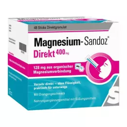 MAGNESIUM SANDOZ Bastões directos de 400 mg, 48 unidades