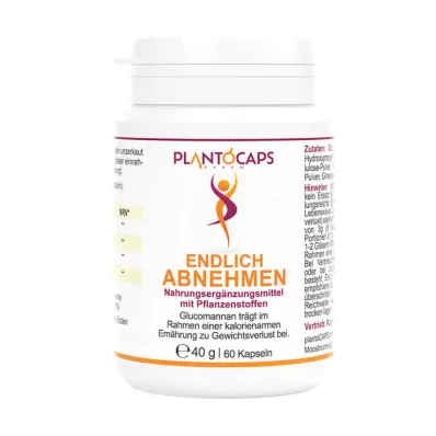 PLANTOCAPS Finally Slimming Capsules, 60 Cápsulas PLANTOCAPS Finally Slimming Capsules, 60 Cápsulas