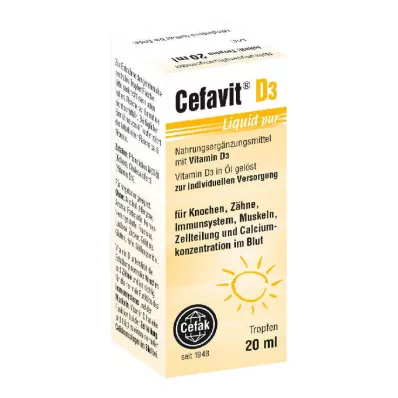 CEFAVIT D3 Líquido gotas puras para uso oral, 20 ml