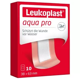 LEUKOPLAST tiras aqua pro 38x63 mm, 10 unid