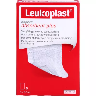 LEUKOPLAST Penso estéril Leukomed 5x7,2 cm para feridas, 5 unidades