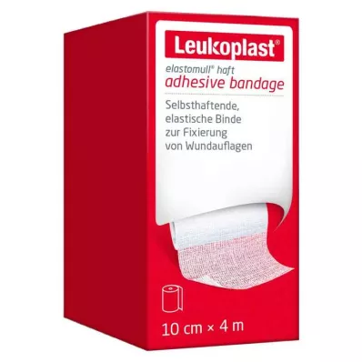 Leukoplast Elastomull bandagem adesiva de fixação elástica 10 cmx4 m, 1 peça Leukoplast Elastomull bandagem adesiva de fixação elástica 10 cmx4 m, 1 peça