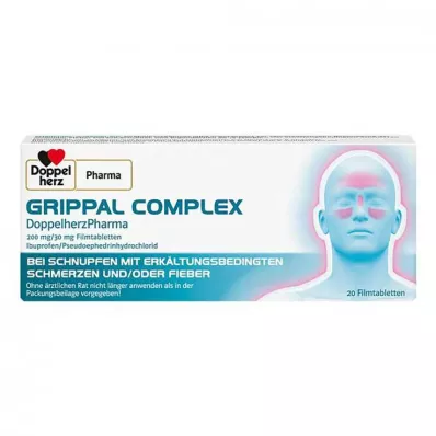 GRIPPAL COMPLEX Comprimidos revestidos por película DoppelherzPharma, 20 comprimidos GRIPPAL COMPLEX Comprimidos revestidos por película DoppelherzPharma, 20 comprimidos