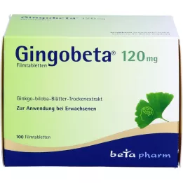 GINGOBETA Comprimidos revestidos por película de 120 mg, 100 unidades