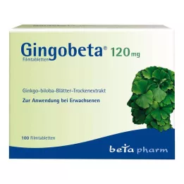 GINGOBETA Comprimidos revestidos por película de 120 mg, 100 unidades