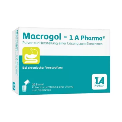 Macrogol-1A Pharma pó para solução oral, 20 unidades