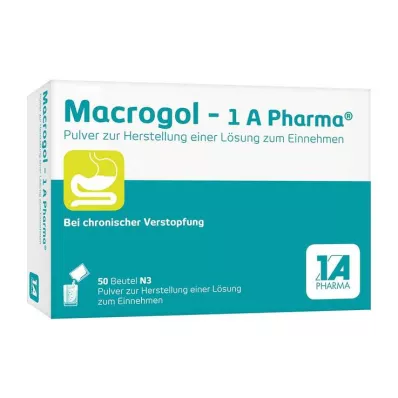 Macrogol-1A Pharma pó para solução oral, 50 unidades