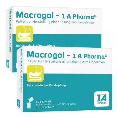 Macrogol-1A Pharma pó para solução oral, 100 unidades