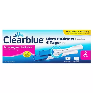 CLEARBLUE Teste de gravidez de deteção precoce, 2 peças CLEARBLUE Teste de gravidez de deteção precoce, 2 peças