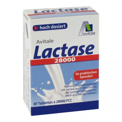 Lactase 28.000 comprimidos FCC em dispensador, 80 unidades Lactase 28.000 comprimidos FCC em dispensador, 80 unidades