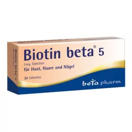 BIOTIN BETA 5 comprimidos, 30 unidades