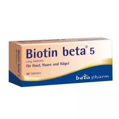 Biotina beta 5 comprimidos, 60 unidades