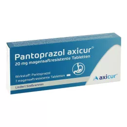 Pantoprazol axicur® 20 mg comprimidos, 7 unid