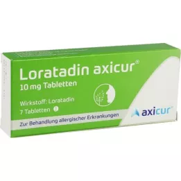 LORATADIN axicur 10 mg comprimidos, 7 unid
