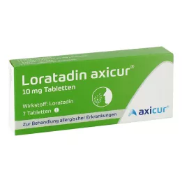 LORATADIN axicur 10 mg comprimidos, 7 unid