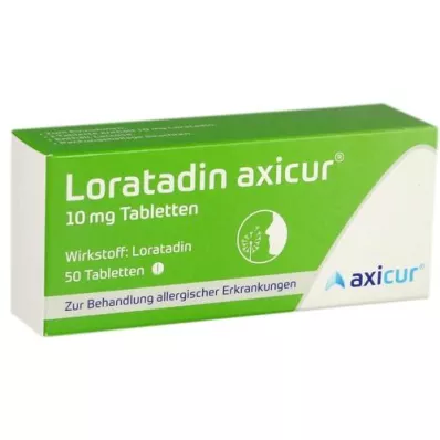 LORATADIN axicur 10 mg comprimidos, 50 unid