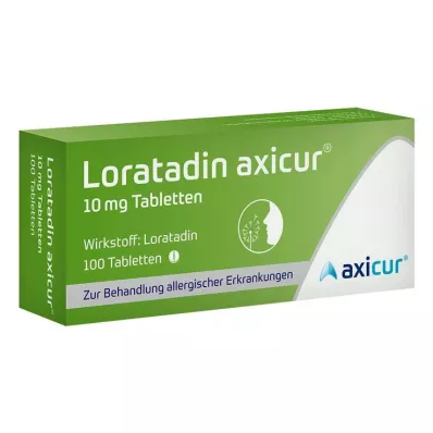 LORATADIN axicur 10 mg comprimidos, 100 unid LORATADIN axicur 10 mg comprimidos, 100 unid
