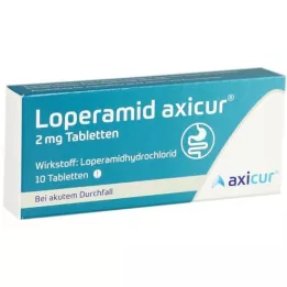 LOPERAMID axicur 2 mg comprimidos, 10 unid