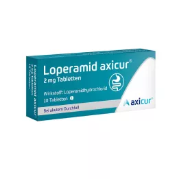 LOPERAMID axicur 2 mg comprimidos, 10 unid