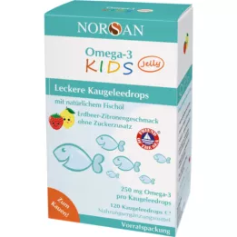 NORSAN Omega-3 Kids Jelly Coated Tablets, 120 unid