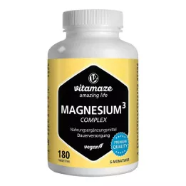 MAGNESIUM 350 mg complexo citrato/óxido/carbono.vegan, 180 unid