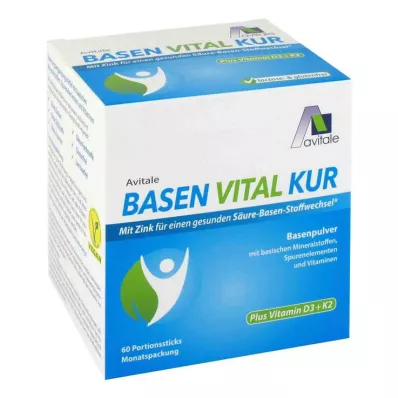BASEN VITAL KUR mais vitamina D3+K2 em pó, 60 unid BASEN VITAL KUR mais vitamina D3+K2 em pó, 60 unid