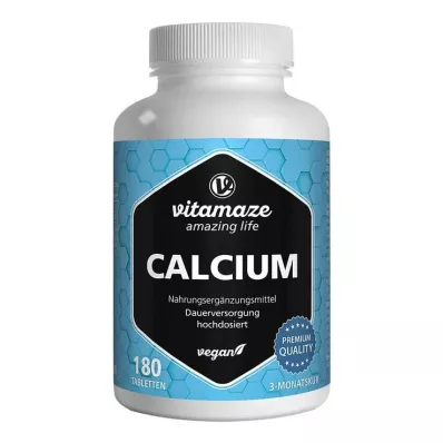 Comprimidos veganos de cálcio 400 mg, 180 unidades