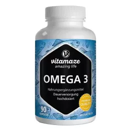 OMEGA-3 1000 mg EPA 400/DHA 300 cápsulas de dose elevada, 90 unid