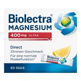 BIOLECTRA Magnésio 400 mg ultra Direct Lemon, 60 Cápsulas