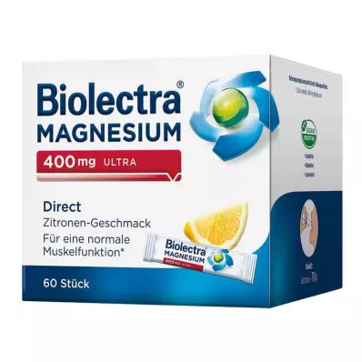 Biolectra Magnésio 400 mg limão ultra direto, 60 unidades Biolectra Magnésio 400 mg limão ultra direto, 60 unidades