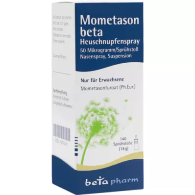 MOMETASON Beta Spray para a febre dos fenos 50μg/Sp.140 Sp.St, 18 g