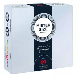 MISTER Preservativos tamanho 60, 36 unidades