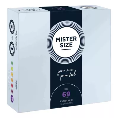 Preservativos Mister Tamanho 69 (36 peças) Preservativos Mister Tamanho 69 (36 peças)