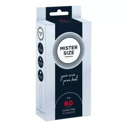 MISTER Preservativos tamanho 60, 10 unidades