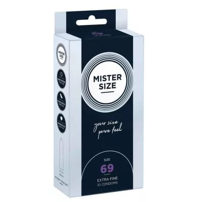 MISTER SIZE 69 preservativos, 10 unidades MISTER SIZE 69 preservativos, 10 unidades