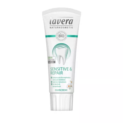 LAVERA Pasta de dentes sensível &amp; Reparação com flúor, 75 ml