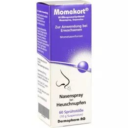 MOMEKORT 50 μg/spray spray nasal suspensão 60 adultos, 10 g