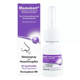MOMEKORT 50 μg/spray spray nasal suspensão 60 adultos, 10 g