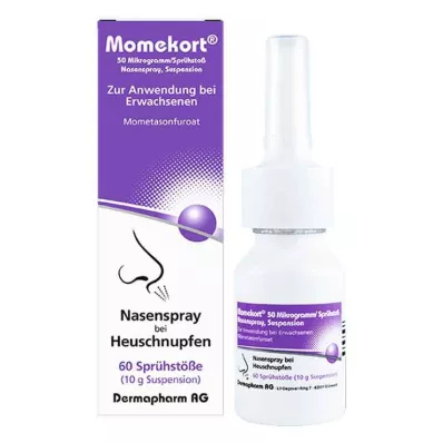 MOMEKORT 50 μg/spray spray nasal suspensão 60 adultos, 10 g MOMEKORT 50 μg/spray spray nasal suspensão 60 adultos, 10 g
