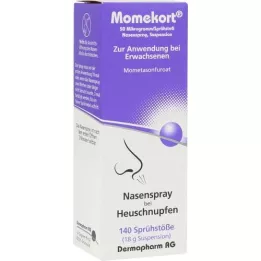 MOMEKORT 50 μg/spray spray nasal suspensão 140 adulto, 18 g