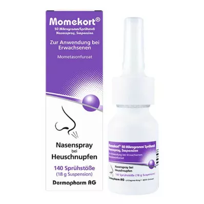 MOMEKORT 50 μg/spray spray nasal suspensão 140 adulto, 18 g MOMEKORT 50 μg/spray spray nasal suspensão 140 adulto, 18 g