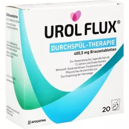 UROL FLUX Terapia de irrigação 400,5 mg comprimidos efervescentes, 20 unidades