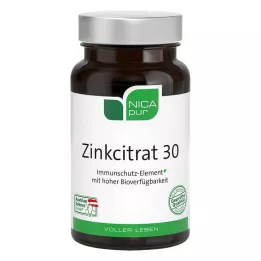 NICAPUR Citrato de zinco 30 cápsulas, 60 unid