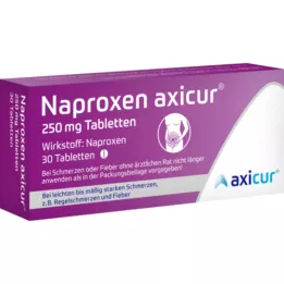 NAPROXEN axicur 250 mg comprimidos, 30 unid