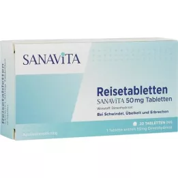 REISETABLETTEN Sanavita 50 mg comprimidos, 20 unidades